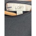 Loft  Dress A- Line Black Sleeveless Classic Formal Crepe Size 6 EUC Photo 4