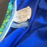 st. john's bay  Blue Swim Bottom with Green Pattern 16 Photo 2