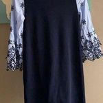 Loft Unique comfy pretty navy dress Photo 0