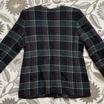 Amanda Smith  Vintage Blazer Suit Jacket Wool Blend Rainbow Plaid L Large XL Photo 3