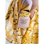 Philosophy Yellow Floral Ruffled V-Neck Sleeveless Pullover Blouse Size Small Photo 9