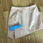 NWT H&M x MUGLER wool mini skirt antique pink Size 0 Photo 8