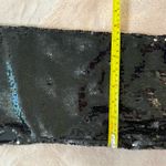 Yoki Black Sequins Thigh High Size 10, 5 inch Heels Photo 5