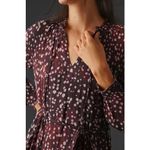 Cloth & Stone  from Anthropologie Burgundy Printed Midi Dress - Size - Small Photo 2