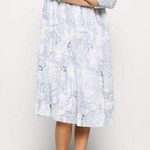 $550 NWOT SEE BY CHLOÉ Floral Printed Dress White Light Blue Size 38 Silk blend Photo 0