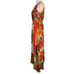 Eliza J  Tropical Floral Chiffon Maxi Dress - Size 4 Photo 3