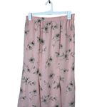 Leslie Fay Vintage Floral Pattern Elastic Waist Maxi Aline Skirt Size M/L Photo 1