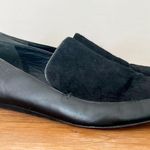 Vince Nikita Calf Hair Leather Slip On Flat Loafers Black Women's Size US 9 / 40 Photo 1