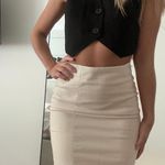 H&M Beige Pencil Skirt Photo 1
