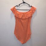 Candie's Candie’s orange ribbed stretchy Bodysuit Photo 3