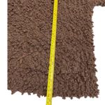 Umgee Brown Fuzzy Teddy Bear Sherpa Fleece Hoodie Sweatshirt Women's Casual Comfort Photo 6