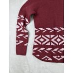 Title Nine Womens S Por Vida 2.0 Sweater Fair Isle Aztec Retro Geo Silk Wool NWT Photo 2