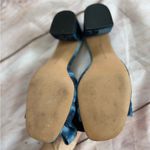 Rebecca Minkoff  Rheta Tie Dye Denim Block Heel Bow Sandal Women Sz 7.5 Slide Photo 1