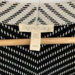 Eileen Fisher  Bracelet Stripe Silk Cotton Drape Cardigan in Black Cream Medium Photo 7