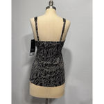 MiracleSuit  Women's Black Bronze Age Plunge Underwired Tankini Top 34D Bra Cup Photo 2