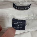 Van Heusen  Stretch Pull On White Denim Cropped Ankle Jean Photo 5
