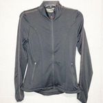 Athleta NWOT Jacket Womens XXS Gray Full Zip Long Sleeve Running Yoga Stretch Photo 0