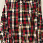 Ralph Lauren Women’s Holiday Plaid Button Down Shirt Size Medium LRL Classic Photo 0