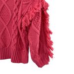 VICI  Sun Goes Down Cable Knit Fringe Pullover Sweater New Photo 10