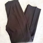 Les Copains Women’s Italian Wool Blend Dress Pants Deep Brown Size 42 US 4/6 Black Photo 2