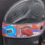 Crocs  DISNEY CRUELLA WO size 8 iconic  Comfort Slides WITH POM POM JIBBETS CLEAN Photo 7