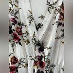 Boohoo  Plus Flower Ruffle One‎ Piece White Romper Plus Size 18 Photo 8