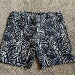 UV Skinz Womens UPF 50+ Leaf Print Swim Black White Shorts Size XL Photo 2