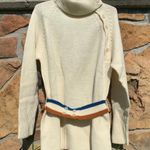 Vintage 60s Diane Rich belted knit wool button shoulder turtleneck sweater Size L Photo 1