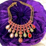 Macy's Macy’s Red & Gold statement necklace Photo 5