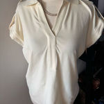 Michael Kors  short sleeve tan/yellow small shirt size s Photo 0