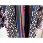 Ella Moon Dress Big Bell Sleeves Multicolor Paisley Size XL Boho Goth Artsy NWT Black Photo 15