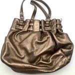 Michael Kors Gorgeous Metallic Bronze and Silver Tote Purse Bag Photo 1
