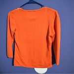 Joseph A  Medium  Orange Embellished Women's Top Quarter Length Embroidered Bead Photo 2