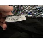 Black Bead  Cowlneck Silver Dress M NWOT Photo 5