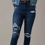 American Eagle  super high rise next level stretch ripped jegging raw hem Photo 0