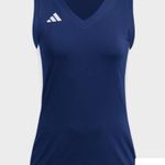 Adidas NWT  Women’s Quickset
25 Sleeveless Jersey Navy Medium Workout JX6486N New Photo 1
