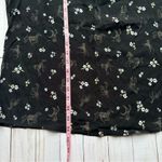 Nach Horse Novelty Print Hand Drawn Pattern Blouse Top Black Photo 8