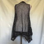 Nouveau Monde Mesh Vest Sz S Boho Open Whimsigoth Festival Black Speckle Indie Photo 7