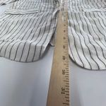 Joie  Blazer Womens‎ 6 White Darryl Linen Blend Lightweight Jacket New Striped Photo 9