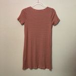 Madewell Swingy Tee Dress in Stripe Stretchy Ribbed A-Line Striped XS Photo 2
