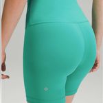 Lululemon Wunder train biker shorts size 2 kelly green Photo 5
