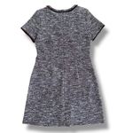 Talbots LOFT Marled Knit Fit & Flare Dress Size 10 Burgundy Short Sleeve Lined Work Photo 4