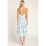 Lulus  Cultivate Crushes White Floral Print Tiered Ruffled Midi Dress Fairy Sz XS Photo 1