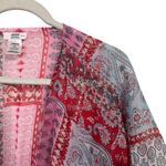 Arden B  Women One Size Kaftan Tropical Beach Cover Up Sheer Lightweight Paisley Photo 3