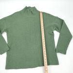 August 1 Eight Sweater Women’s M Green Rib Knit Mock Neck Acrylic Wool Blend Top Size M Photo 9