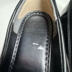 Sam & Libby  Black Loafers Gold Accent 8 faux leather preppy work casual slip on Photo 8