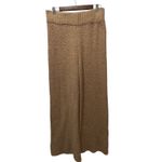 SKIMS  Cozy Knit Wide Leg Lounge Pants In Camel Size L/XL Plush Warm Relaxed Photo 2