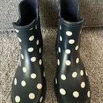 Crown & Ivy Crown Ivy Black and White Polka Dot Boots Photo 0