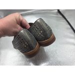 Franco Sarto  Hudley 2 Loafer Tan Perforated Leather 8.5 M Metallic Greenish Photo 5