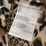 Bar III Slip On Cami Women’s XL Black Ivory Animal Print Eyelash Lace Tank Top Photo 3